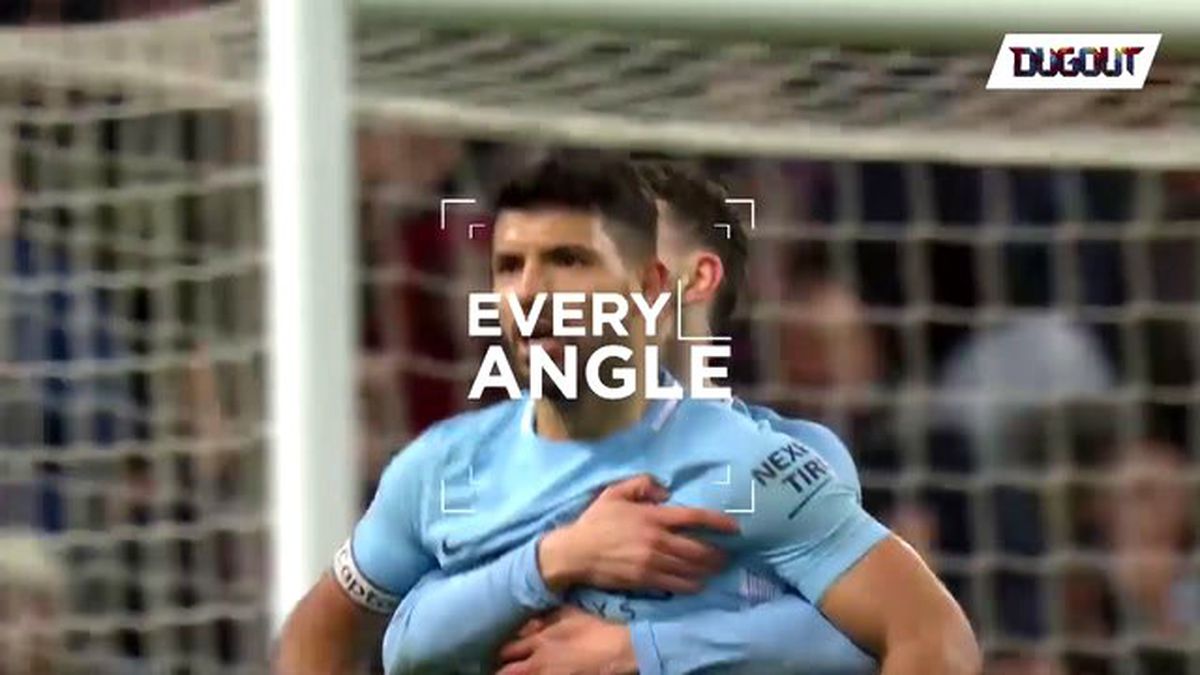 Agüero\'nun Leicester\'a Attığı Olağanüstü Gole Yakın Çekim