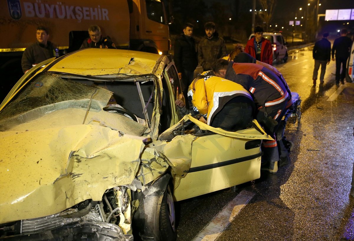 Başkentte zincirleme trafik kazası