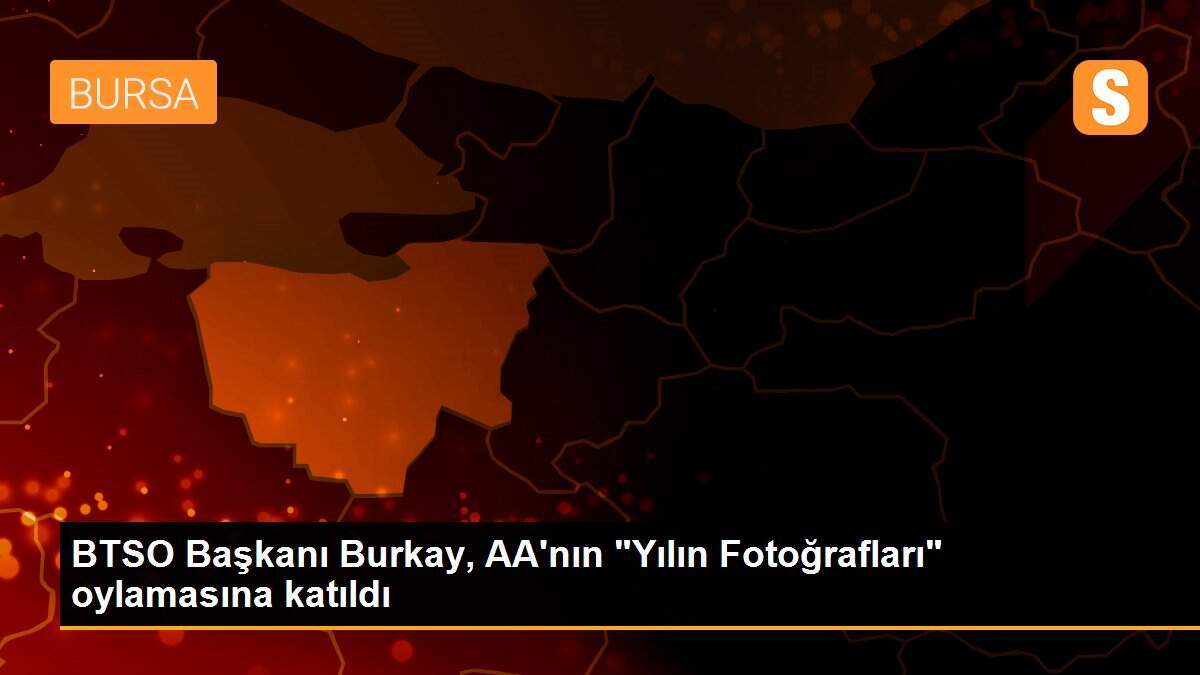 BTSO Başkanı Burkay, AA\'nın "Yılın Fotoğrafları" oylamasına katıldı