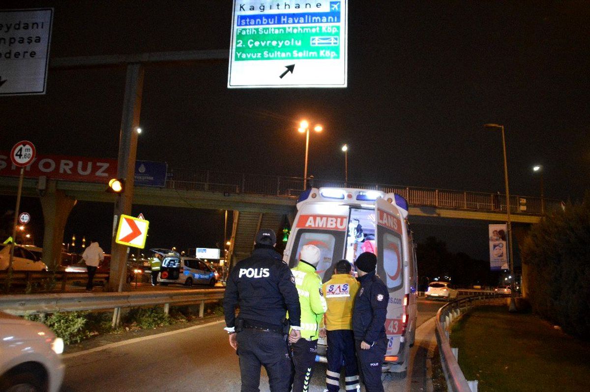 E-5\'te dehşet saçtı, polis çağrılınca oğlunu bırakıp kaçtı