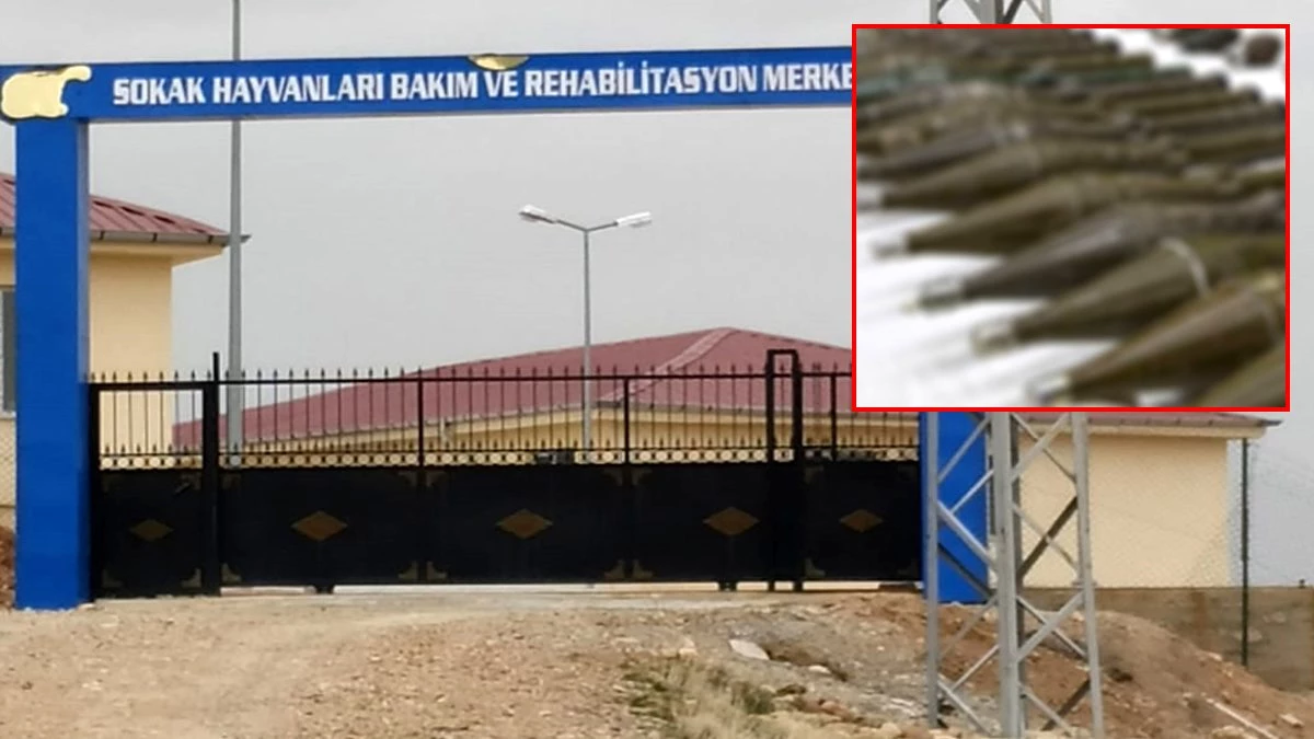 HDP\'li belediyenin hayvan barınağında havan mermisi bulundu