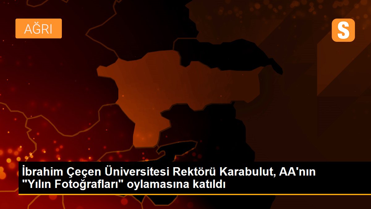 İbrahim Çeçen Üniversitesi Rektörü Karabulut, AA\'nın "Yılın Fotoğrafları" oylamasına katıldı