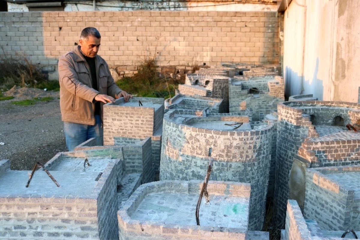 İlkokul mezunu vatandaş, Diyarbakır surlarının minyatürünü yapıyor