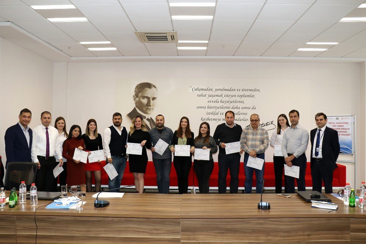 Metal sanayisine yön veren firmalar sertifikalarını aldı