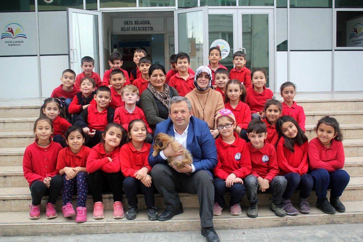 Minik öğrencilerin "Paşa" keyfi