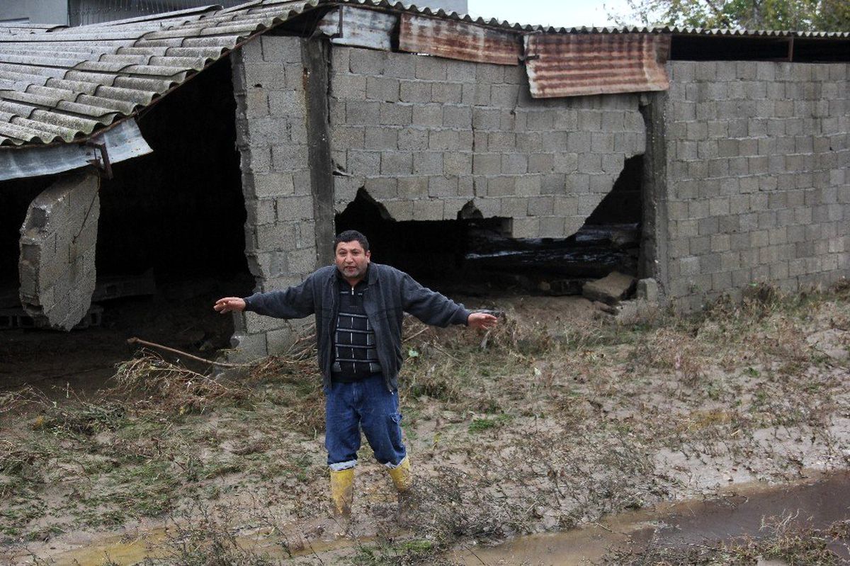 Sel ahırları yuttu, horozlar telef oldu