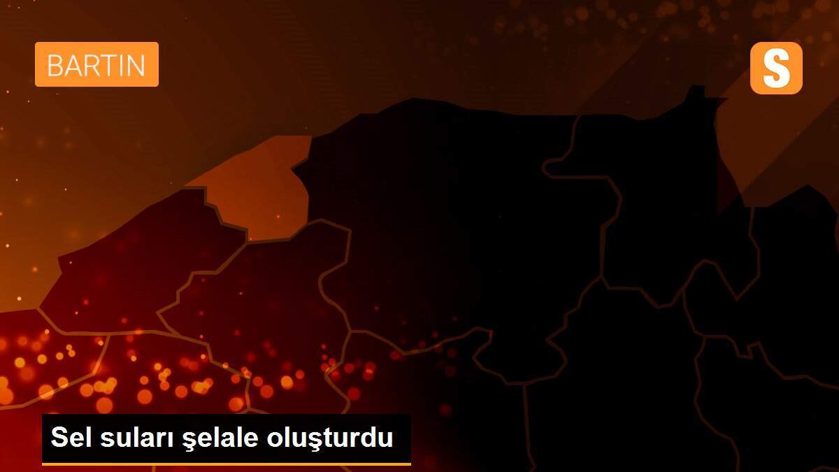 Sel suları şelale oluşturdu