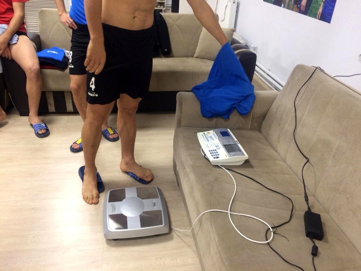 Yeşilyurt Belediyespor\'da yağ ölçüm testi