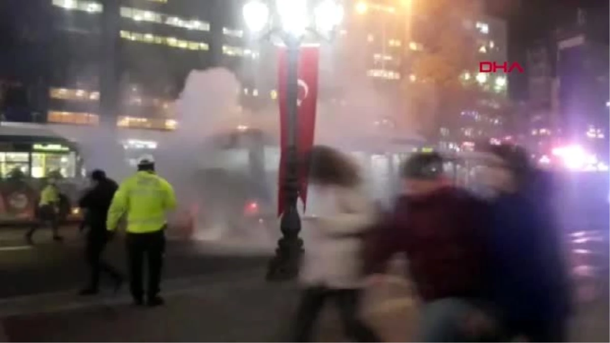 Ankara kızılay meydanı\'nda otobüs yangını