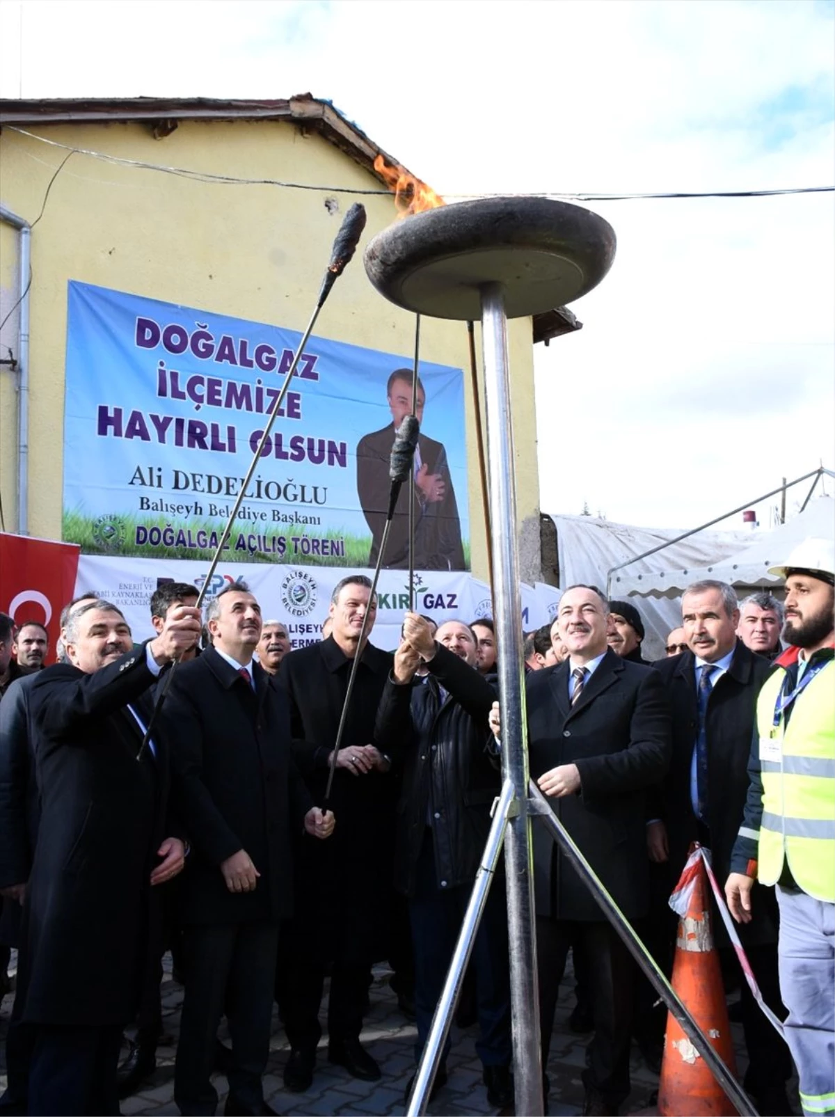 Balışeyh ilçesi doğalgaza kavuştu