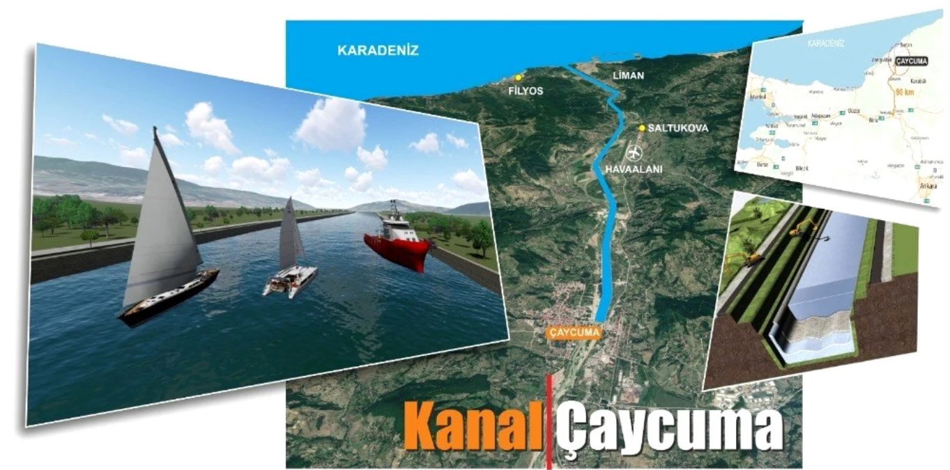 CHP\' li Başkandan Kanal İstanbul\'a rakip "Kanal Çaycuma" projesi