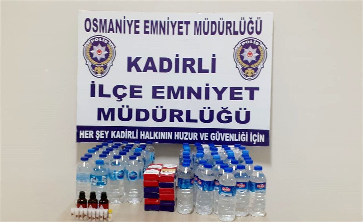 Kadirli\'de sahte içki operasyonu