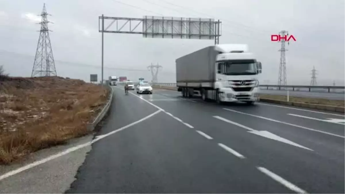 Kayseri yola çıkan başı boş dana, trafiği birbirine kattı