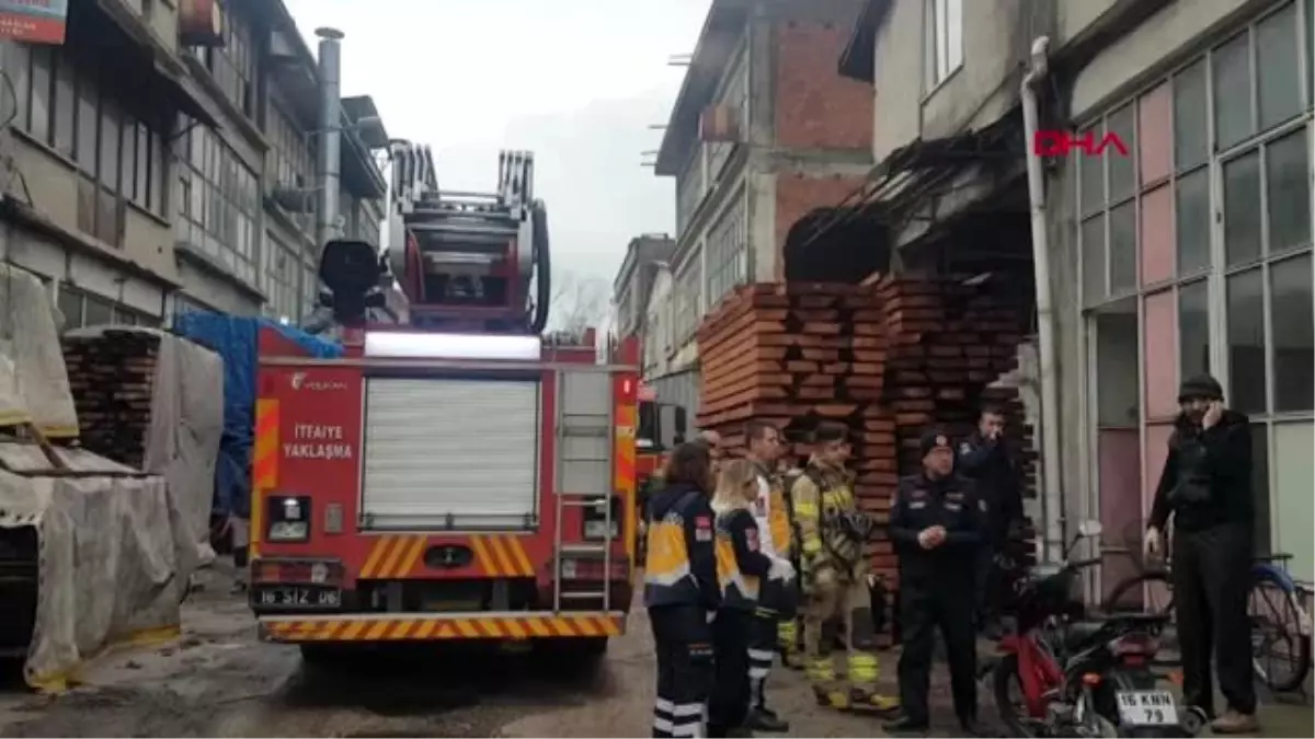 Sobaya dökülen tiner işçiyi yaraladı