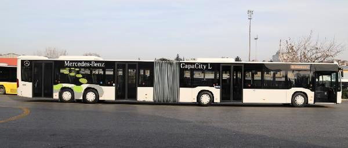 Yeni metrobüs aracı test aşamasında