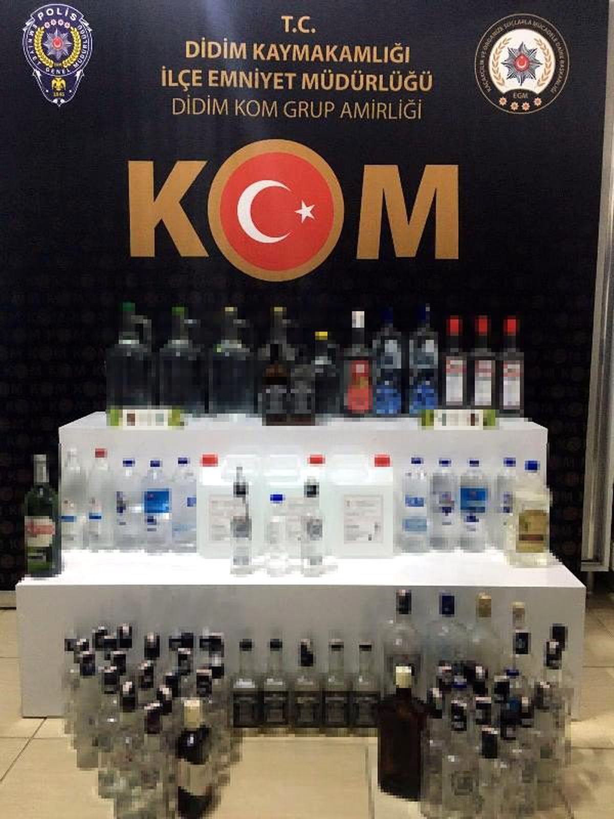 Apart otelinde üretilen sahte içkilerle yakalandı