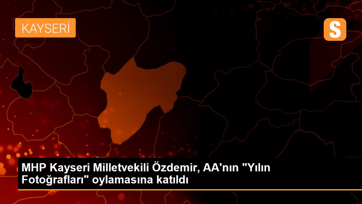 MHP Kayseri Milletvekili Özdemir, AA\'nın "Yılın Fotoğrafları" oylamasına katıldı