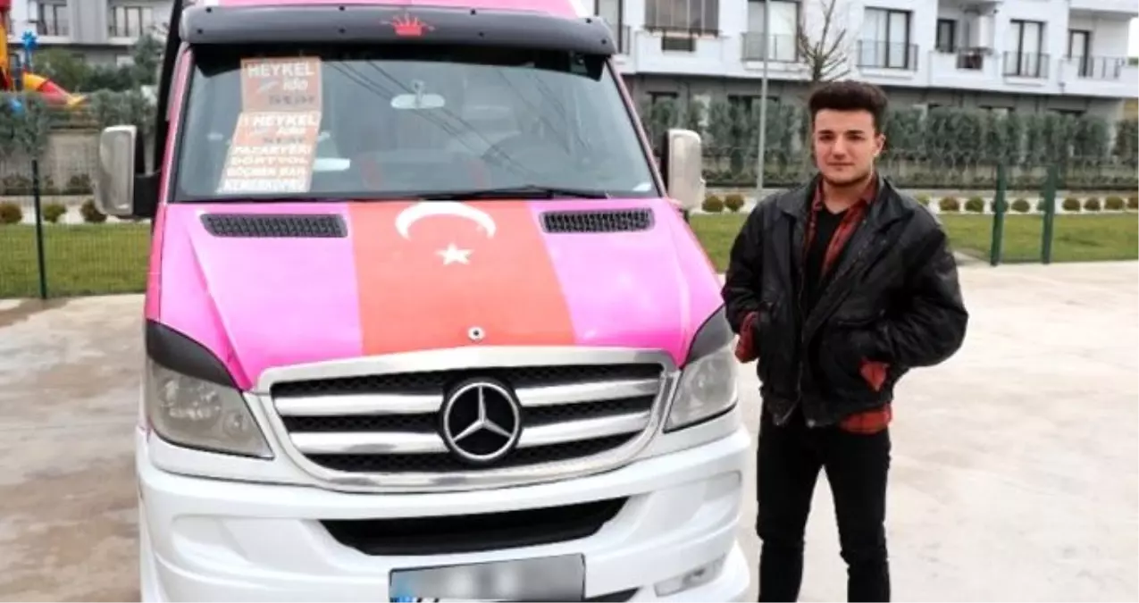 Minibüsüne Neslican Tay\'ın sözünü yazdı, sosyal medyada paylaşım rekoru kırdı