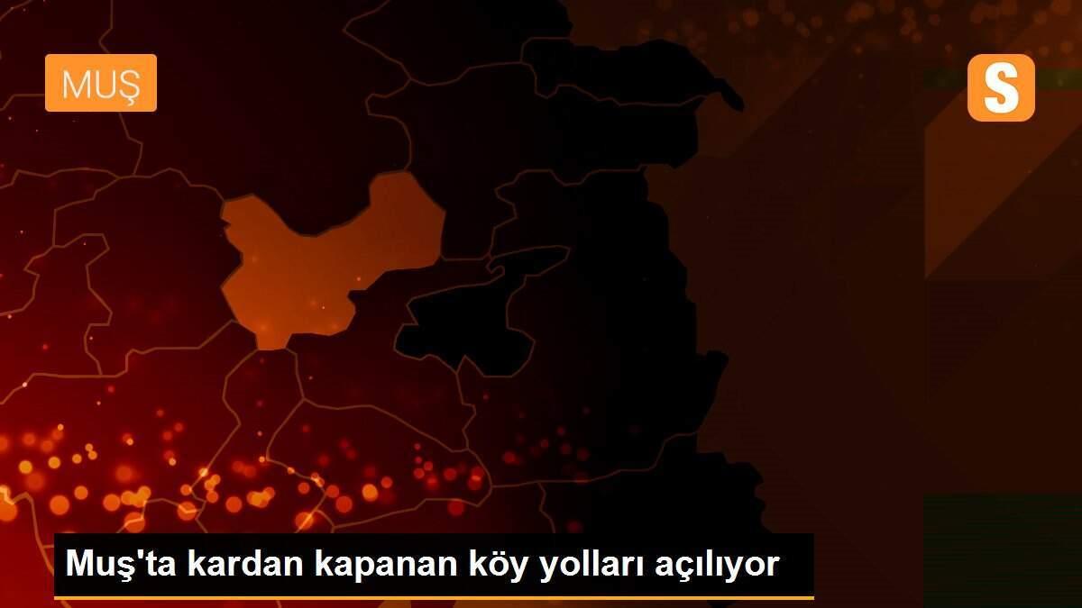 Muş\'ta kardan kapanan köy yolları açılıyor