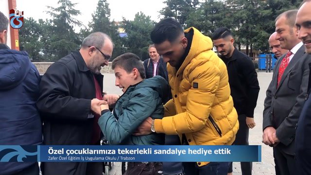 Trabzonspor Özel Çocuklara Tekerlekli Sandalye Hediye Etti