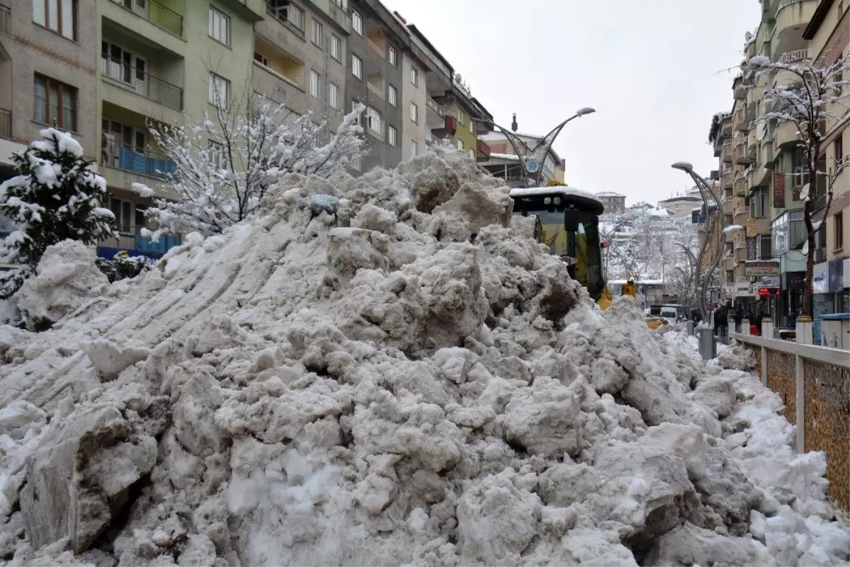 Hakkari\'de karla mücadele çalışması