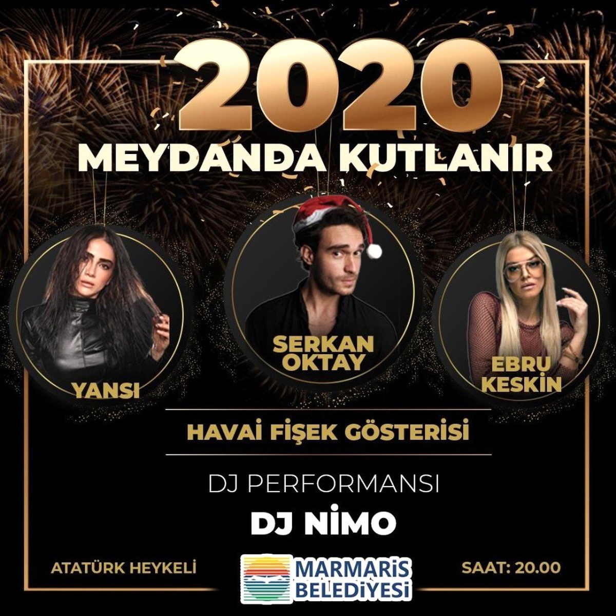 Marmaris\'te yeni yıl coşku ile kutlanacak