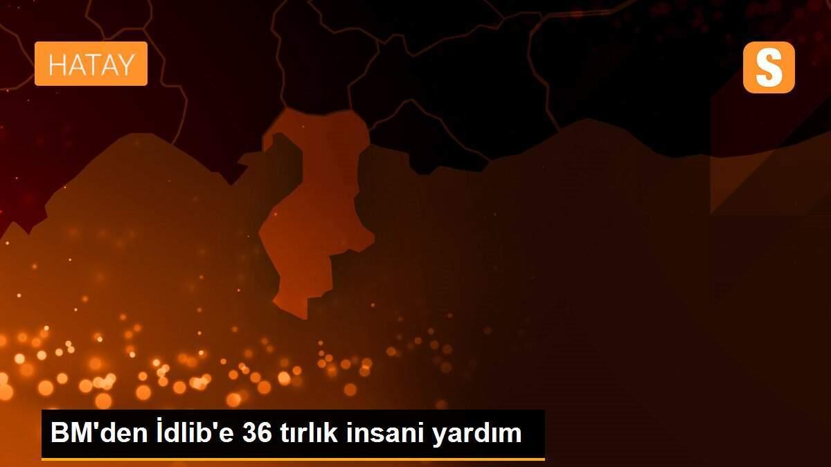 BM\'den İdlib\'e 36 tırlık insani yardım