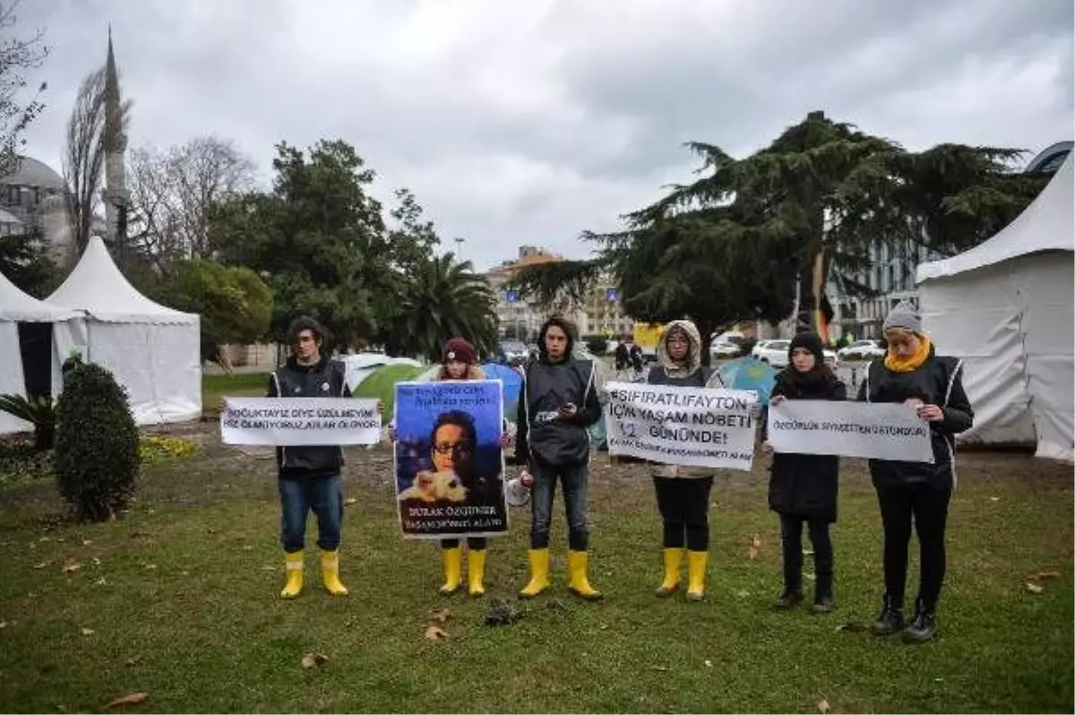 İBB önündeki fayton protestosu 12. gününde