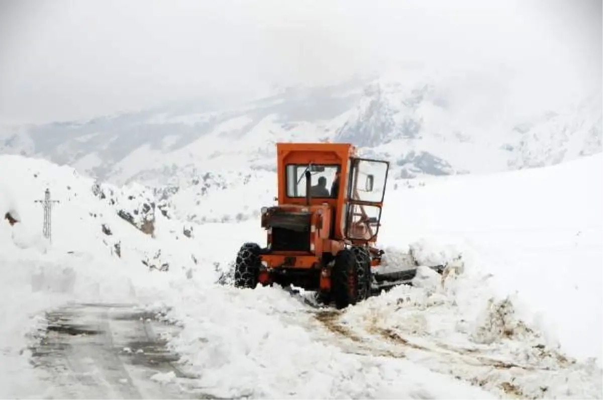 Tunceli\'de kar 1 metreyi aştı, 150 köy yolu kapandı