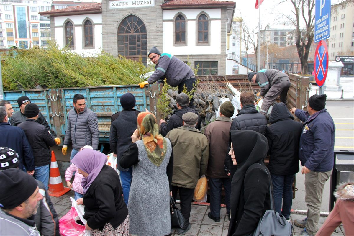 Afyonkarahisar\'da 3 bin 500 fidan dağıtıldı