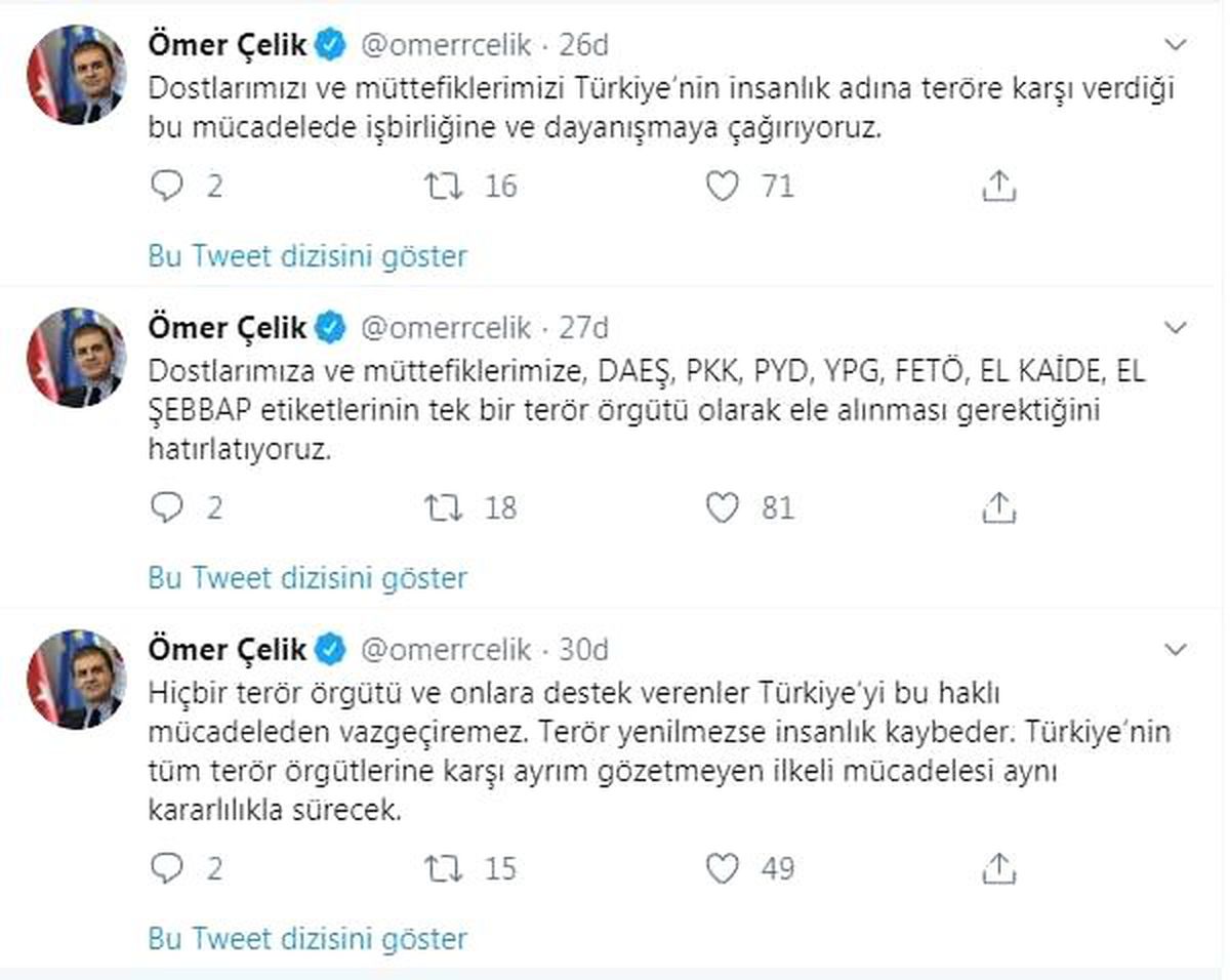 AK Parti\'li Çelik: Terör yenilmezse insanlık kaybeder