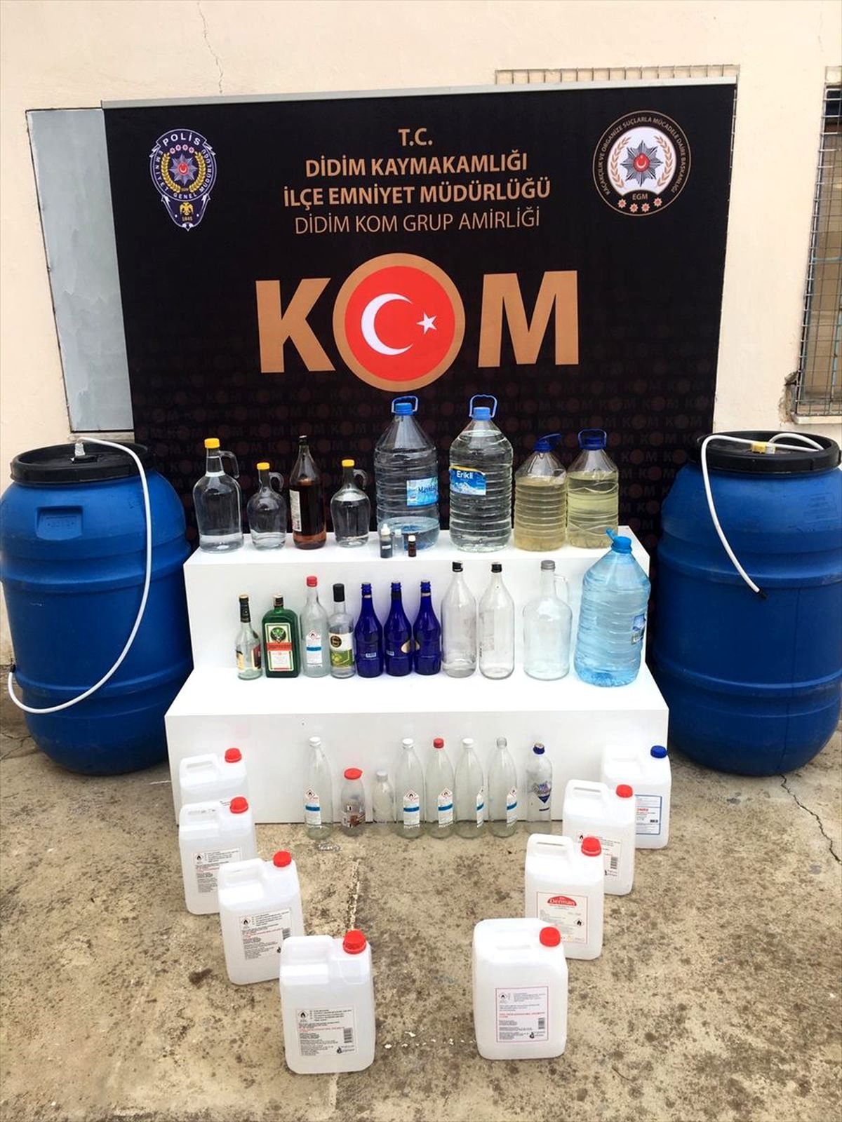 Aydın\'da sahte içki operasyonunda 13 şüpheli yakalandı