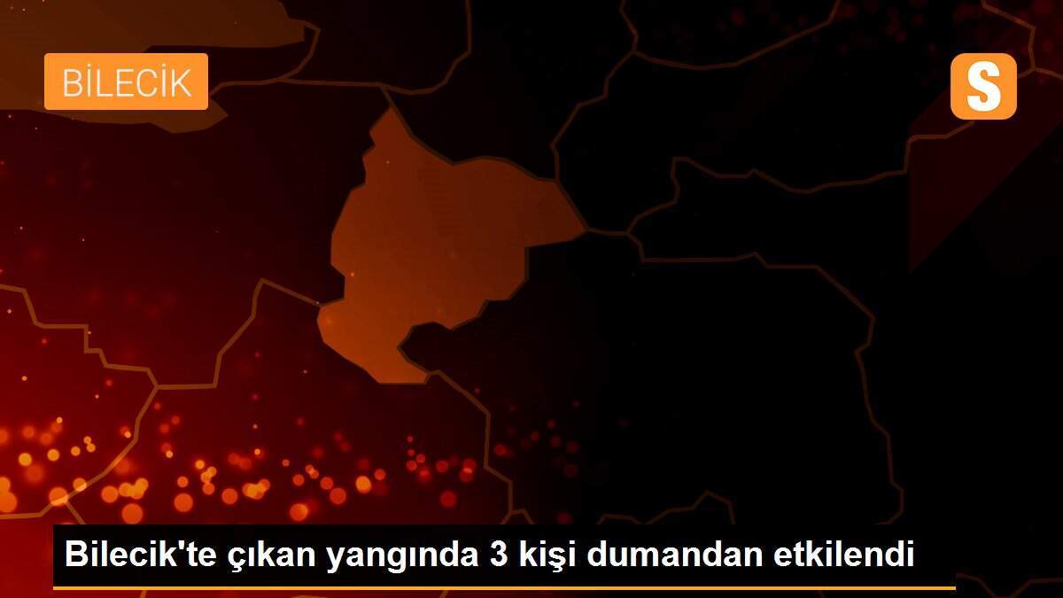 Bilecik\'te çıkan yangında 3 kişi dumandan etkilendi