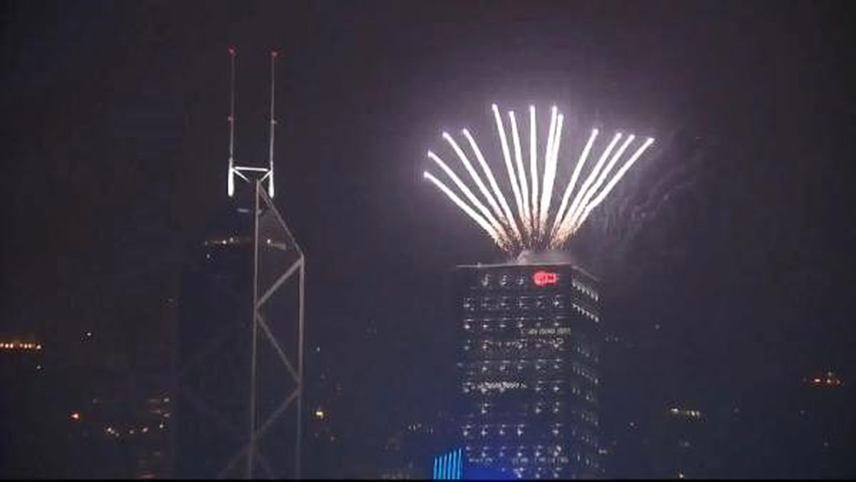 Hong Kong\'da 2020 kutlanıyor