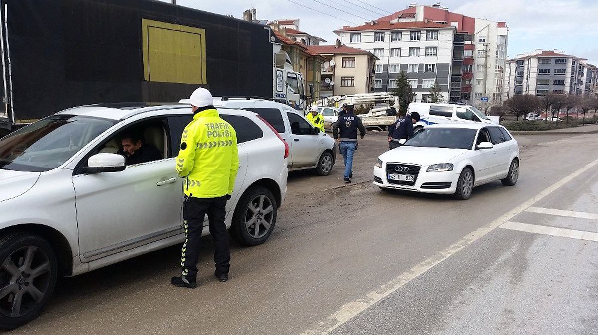 Kulu\'da yılbaşı öncesi trafik denetimleri yoğunlaştı