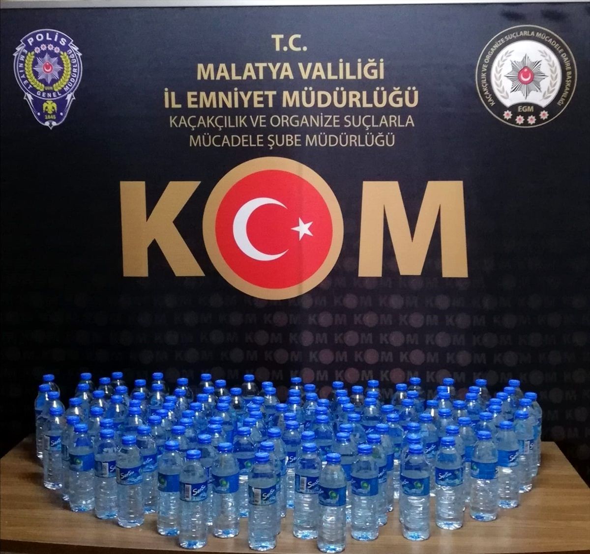 Malatya\'da 3 bin 560 litre sahte içki ele geçirildi