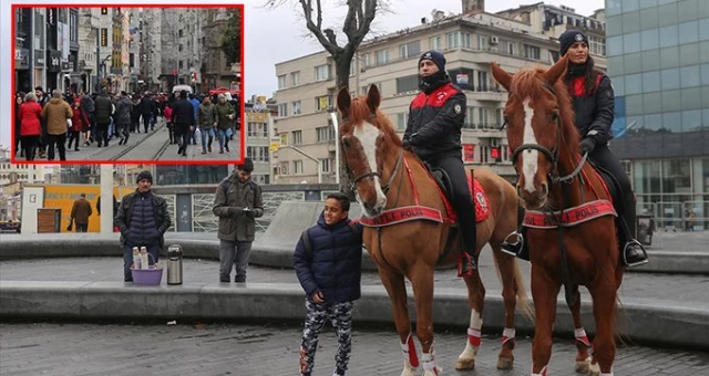 Taksim Meydanı'nda yılbaşı kutlamaları dolayısıyla güvenlik önlemleri arttırıldı!