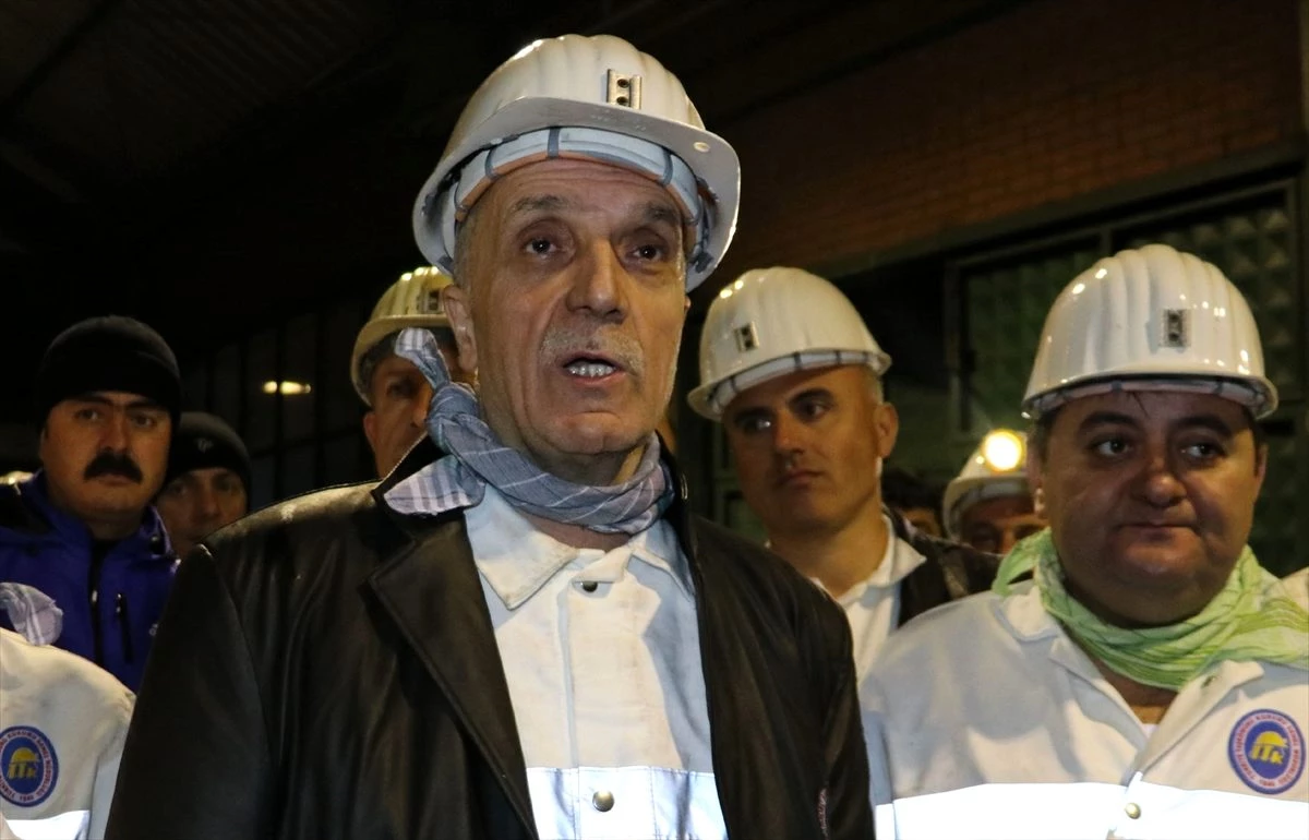 Türk-İş Genel Başkanı Atalay, maden ocağında işçilerle yemek yedi