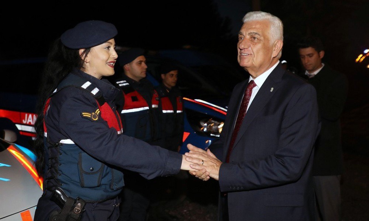 Başkan Gürün görevli personelin yeni yılını kutladı