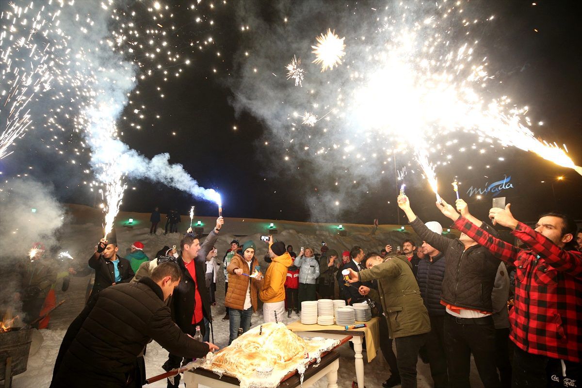 Erciyes\'te yeni yıl kutlamaları