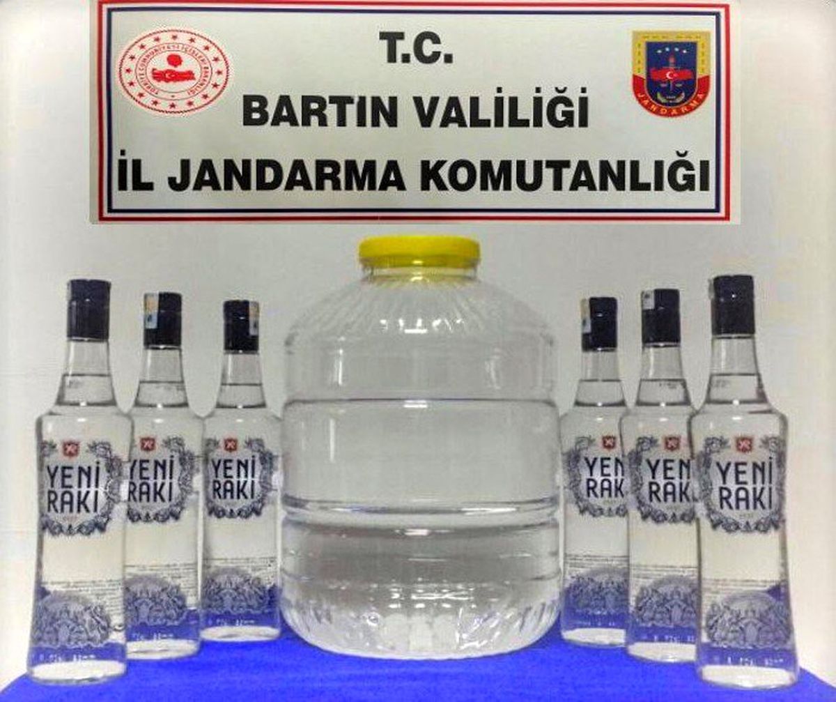 Jandarmadan sahte içki operasyonu