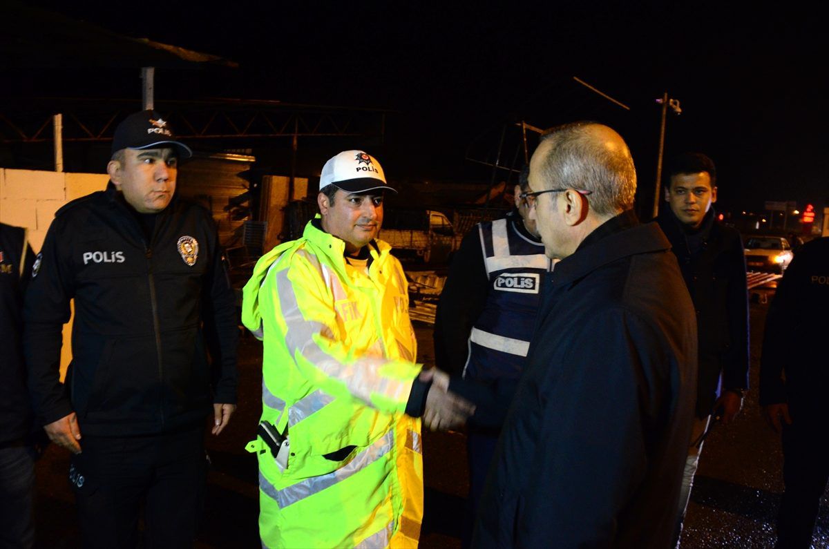Kahramanmaraş Emniyet Müdürü İnci, yeni yıla polis ziyaretiyle girdi