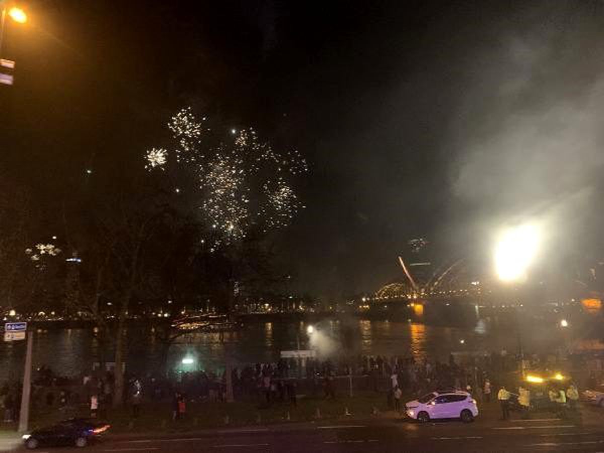 Köln\'de yeni yıl coşkuyla kutlandı