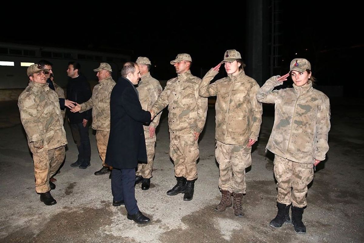 Vali Epcim\'den görev başındaki güvenlik güçlerini ziyaret