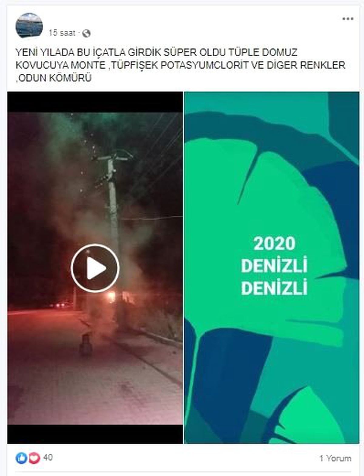 Yılbaşı eğlencesi için hazırladığı tüplü düzenek adeta EYP\'yi anımsattı