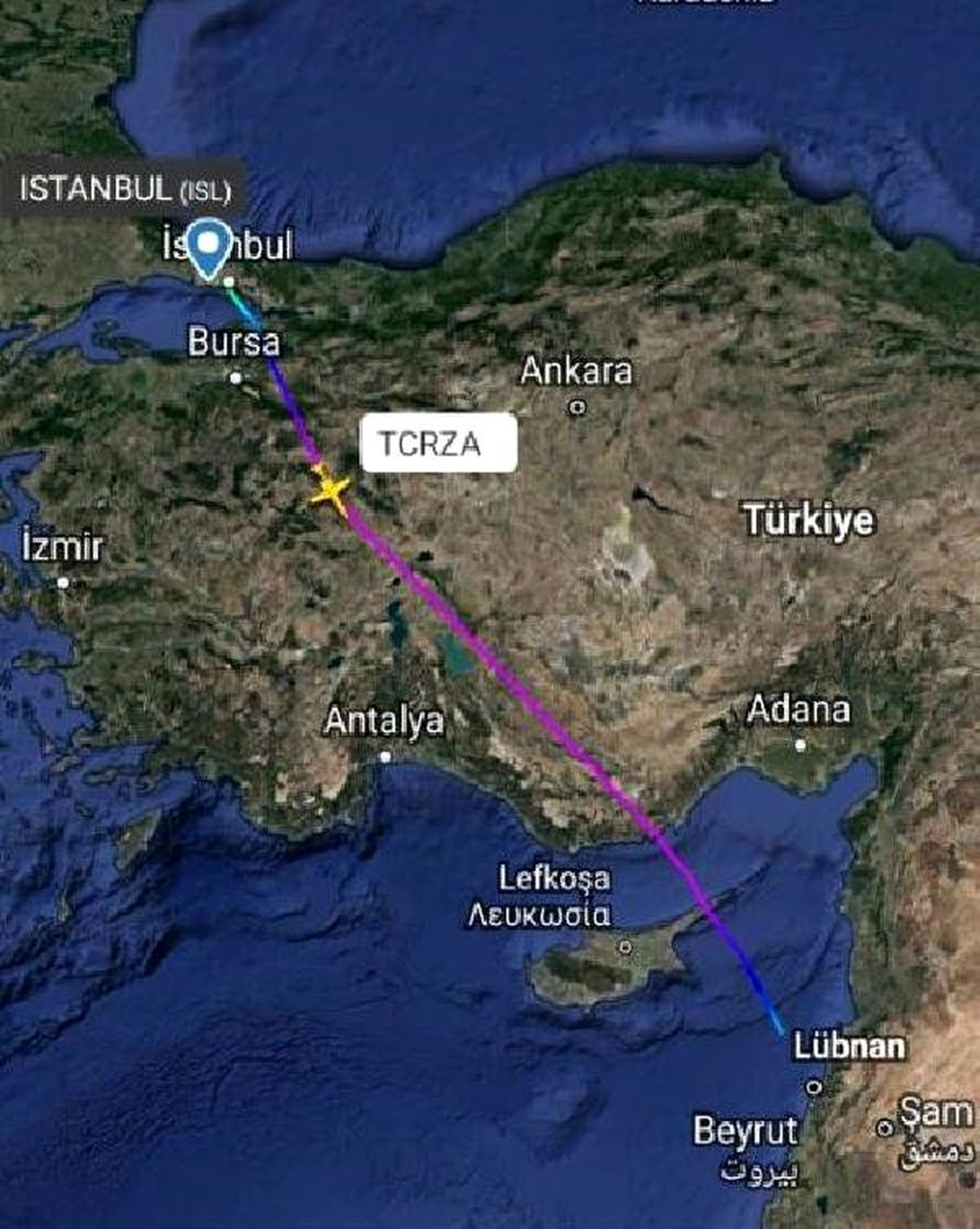 (Düzeltme) Beyrut uçağının pilotunun kalkış konuşmaları da ortaya çıktı: Destinasyon Beyrut