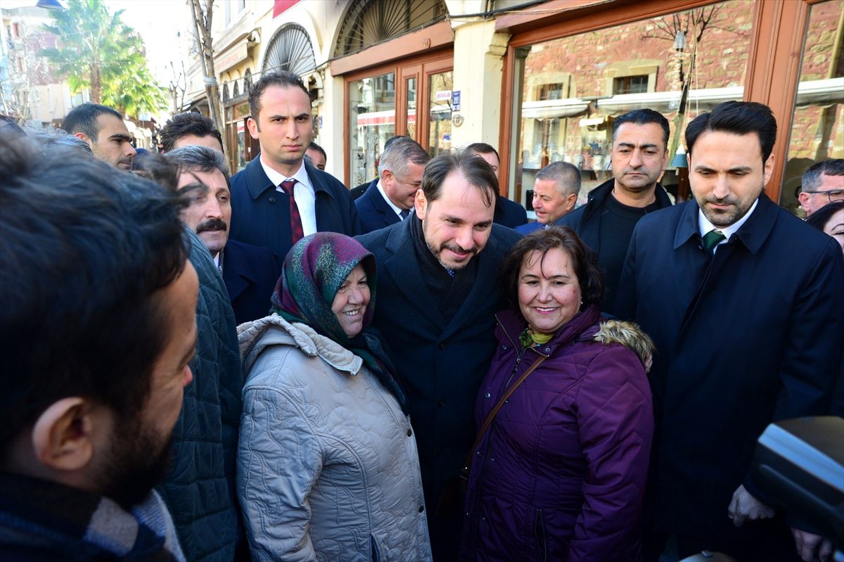 Hazine ve Maliye Bakanı Albayrak\'tan Çanakkale\'de esnaf ziyareti