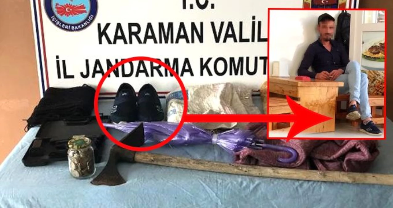 Mobil PTT şubesinden para çalan şahıs ayakkabısından teşhis edilerek yakalandı