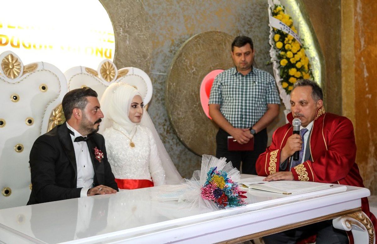 Talas\'ta 970 çift \'Evet\' dedi