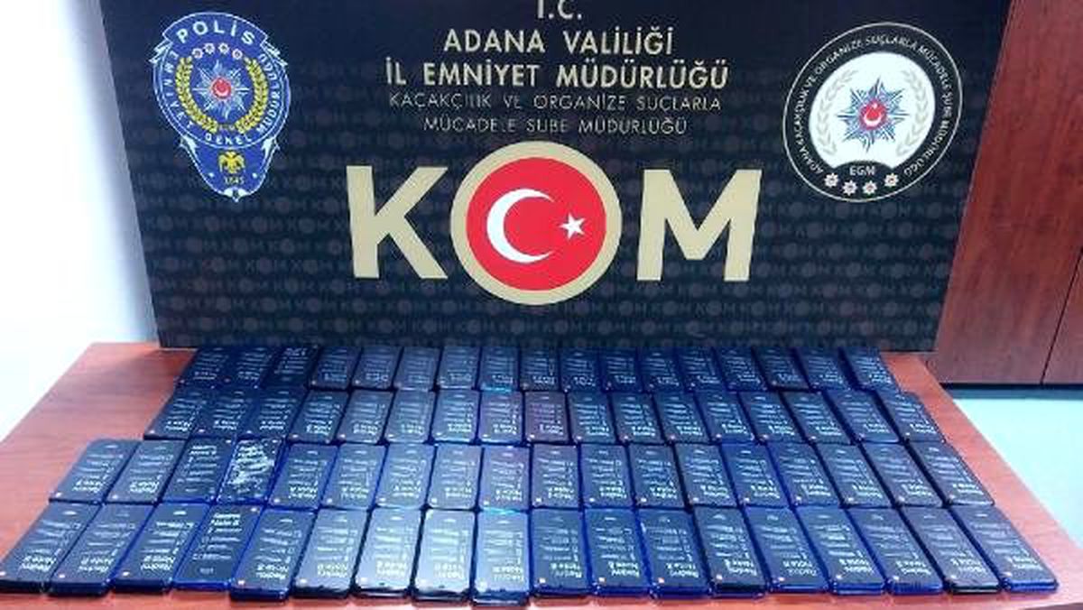 Adana\'da 1,3 milyon lira değerinde kaçak cep telefonu ele geçirildi